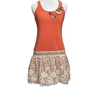 Maxinne Mode Fabric Flower Dress